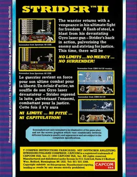 Strider II box cover back